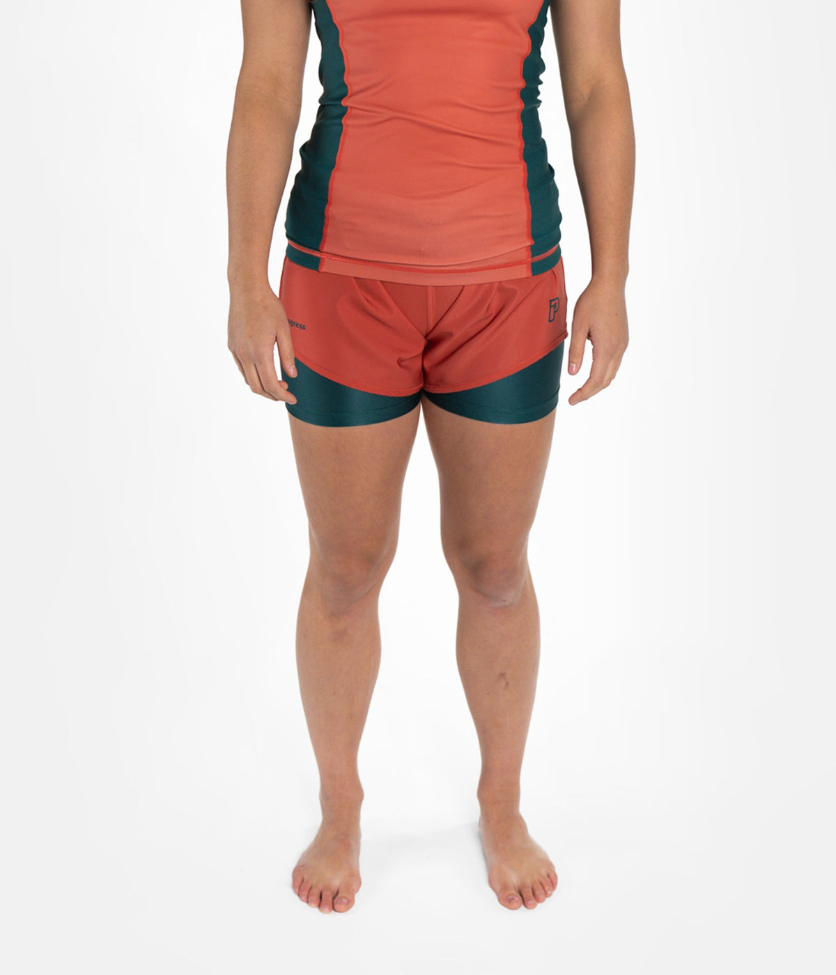 Ladies Academy + Hybrid Shorts - Peach Sunset