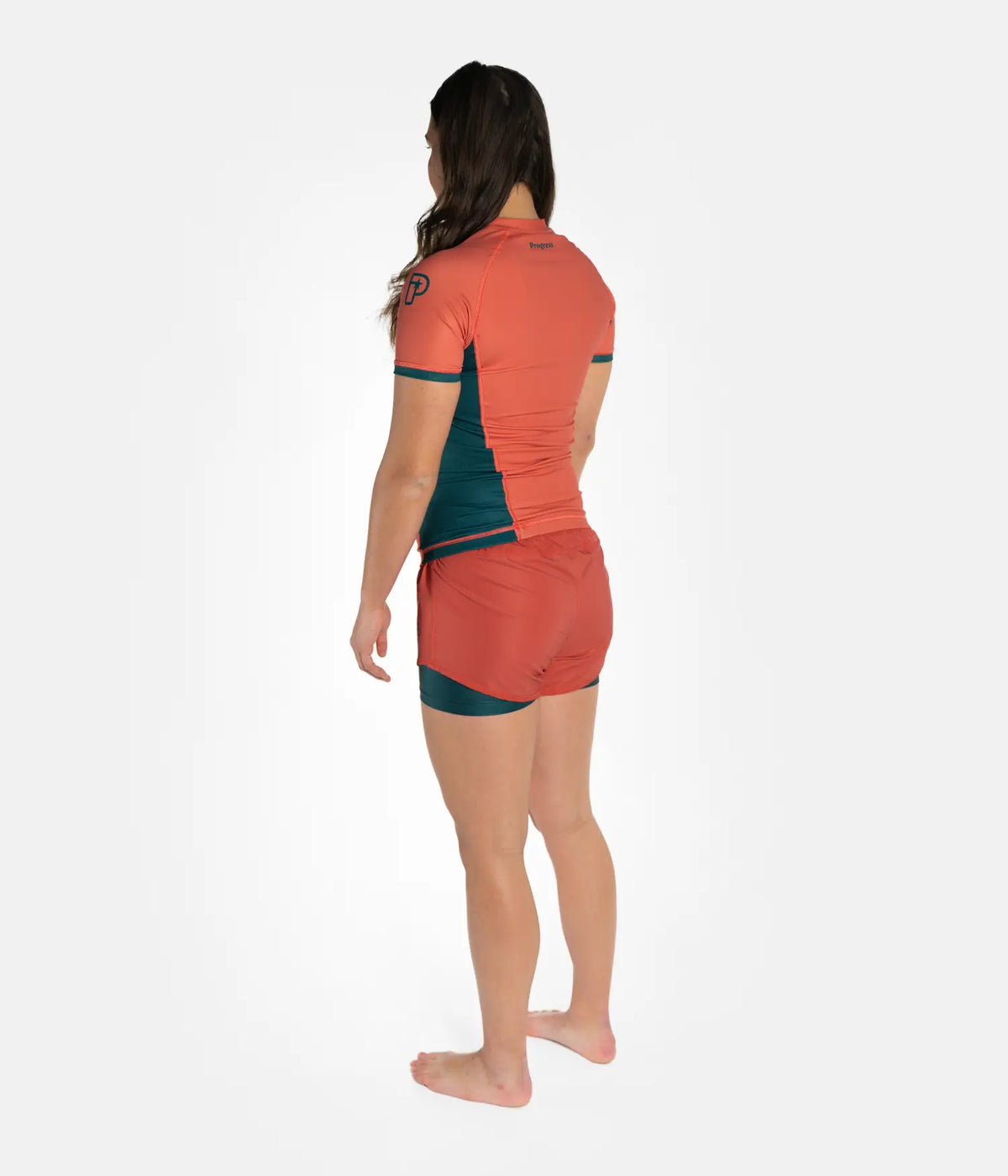 Ladies Academy + Hybrid Shorts - Peach Sunset