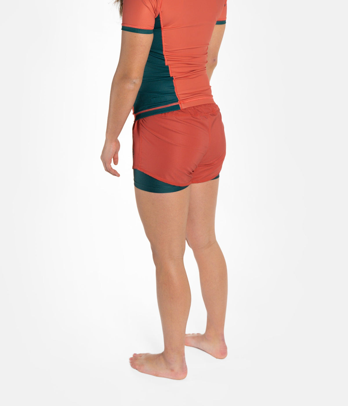 Ladies Academy + Hybrid Shorts - Peach Sunset