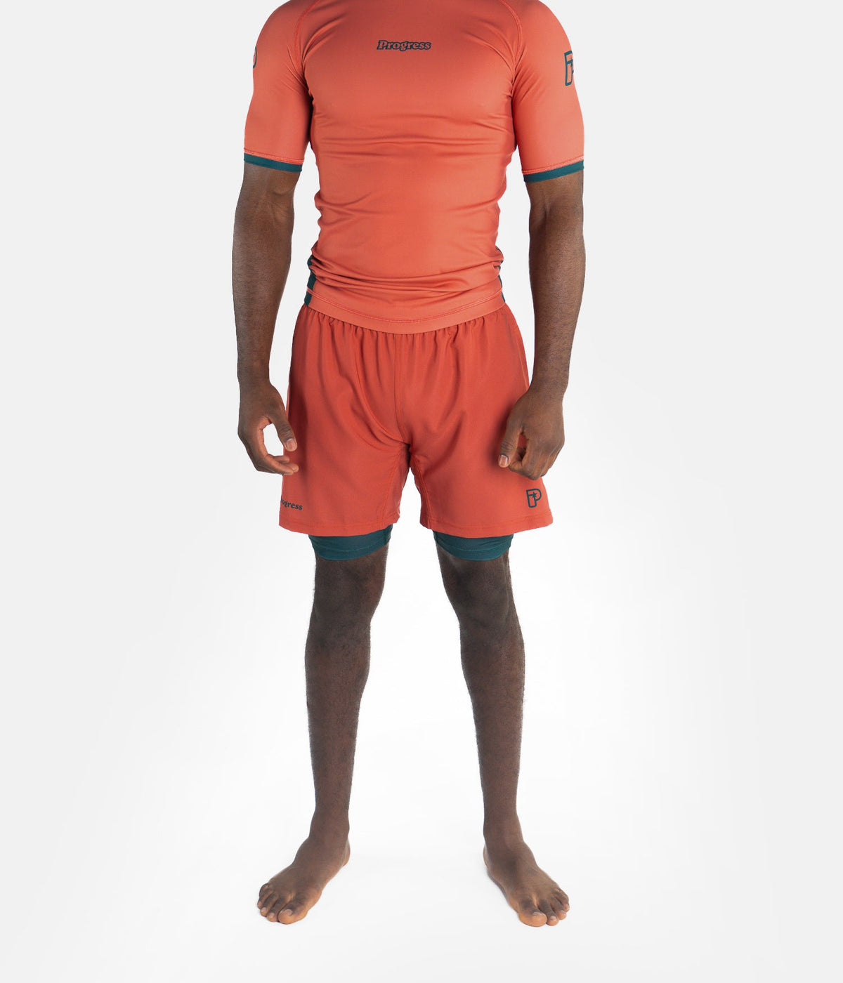 Academy + Hybrid Shorts - Peach Sunset