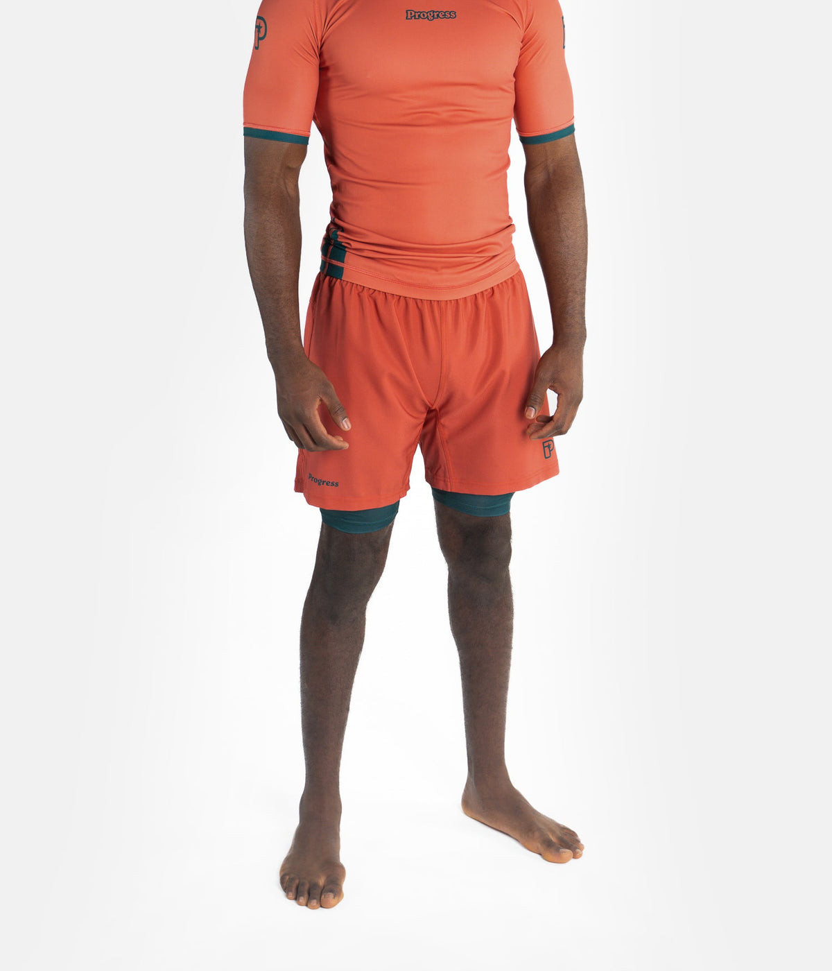 Academy + Hybrid Shorts - Peach Sunset