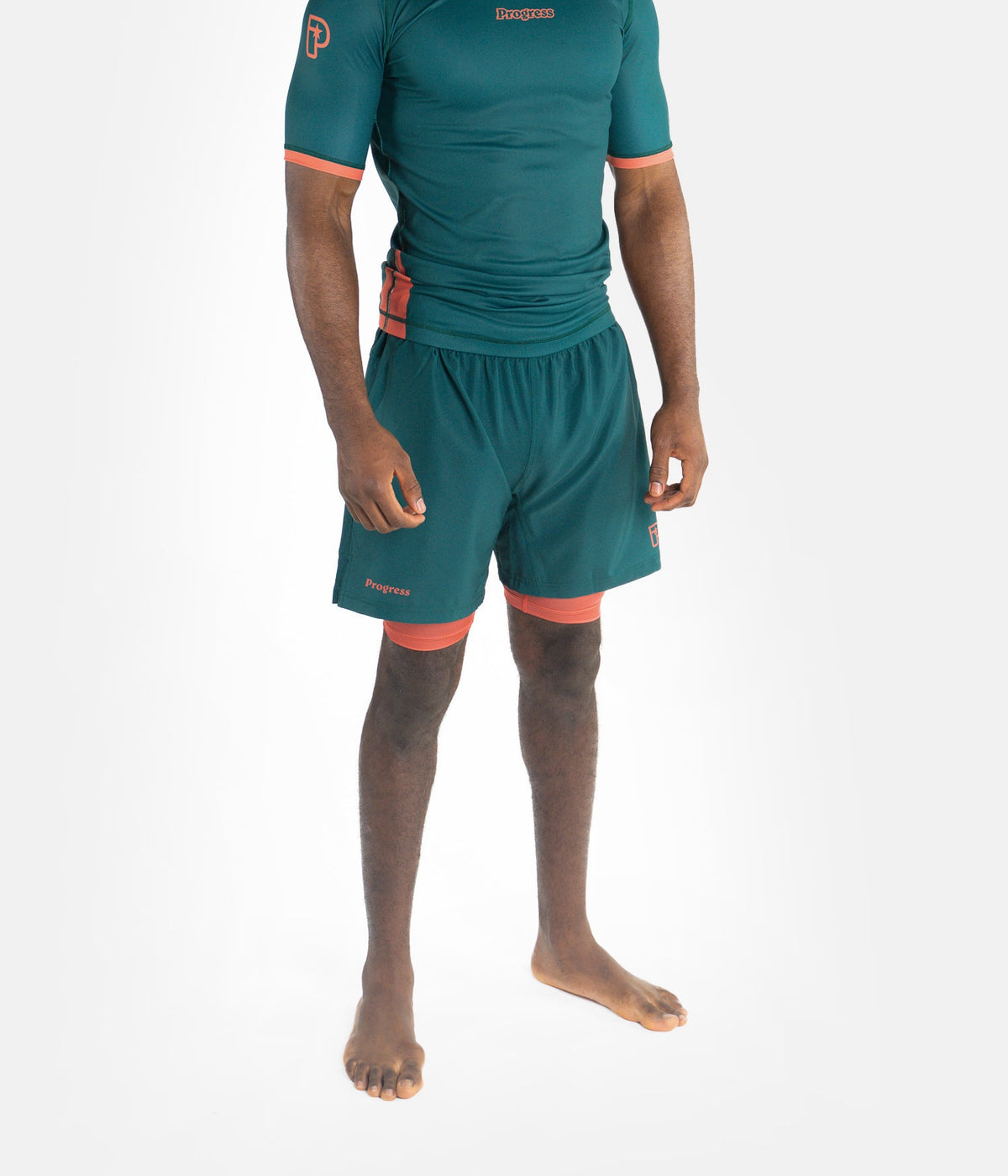 Academy + Hybrid Shorts - Deep Forest Green