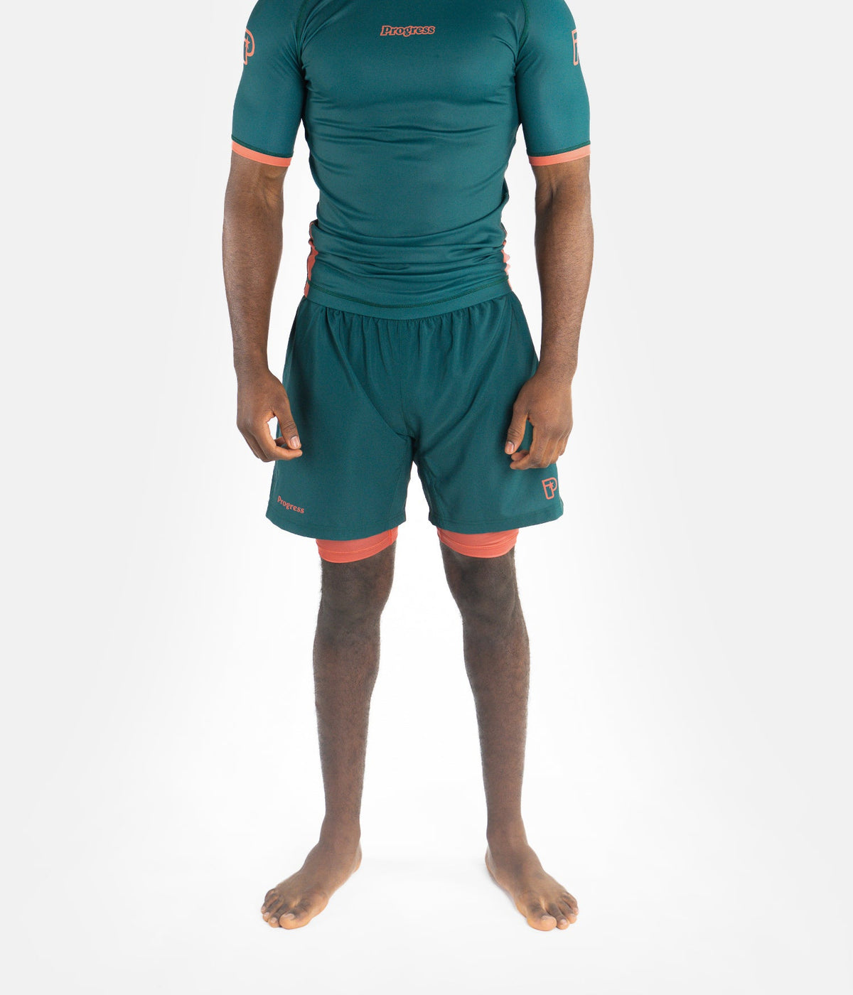 Academy + Hybrid Shorts - Deep Forest Green