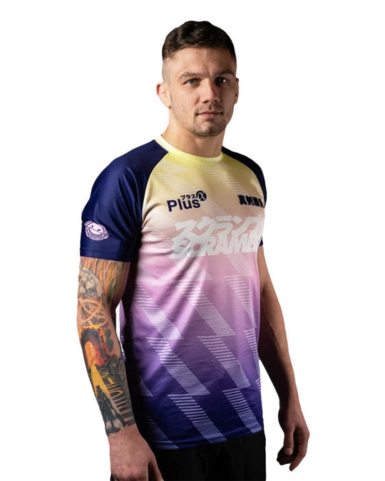 Dorai Training Top - Purple and Yellow