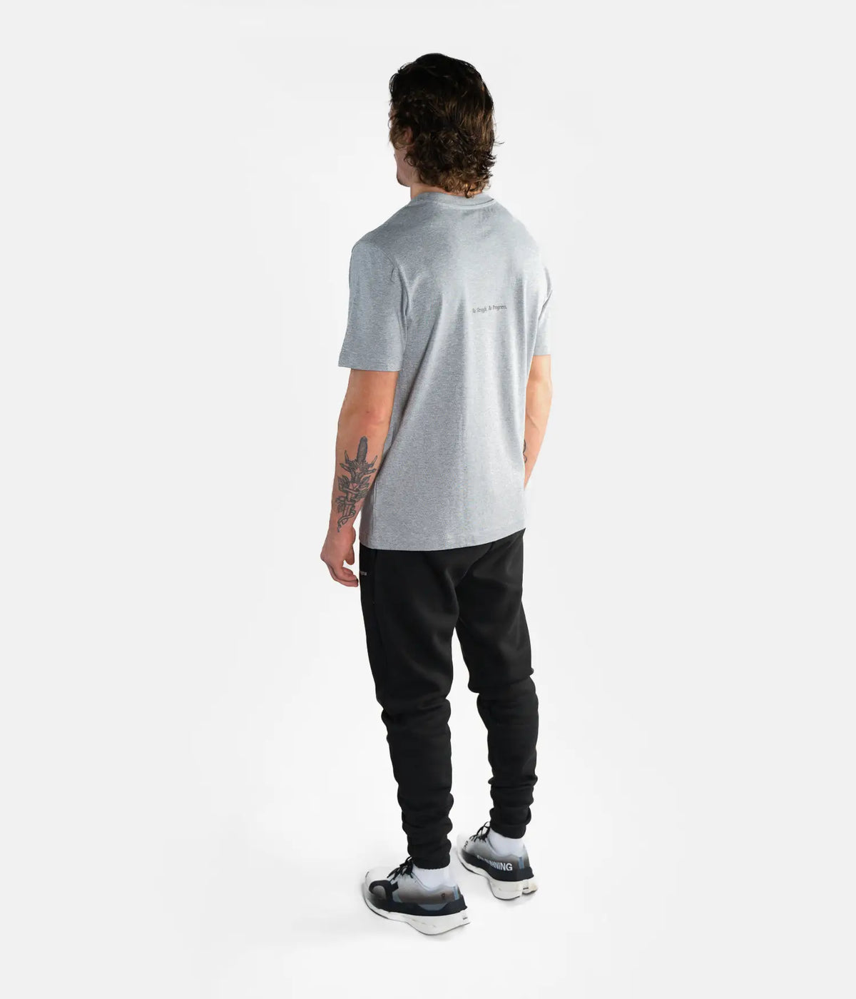 Hazed Ink Tee - Heather Grey