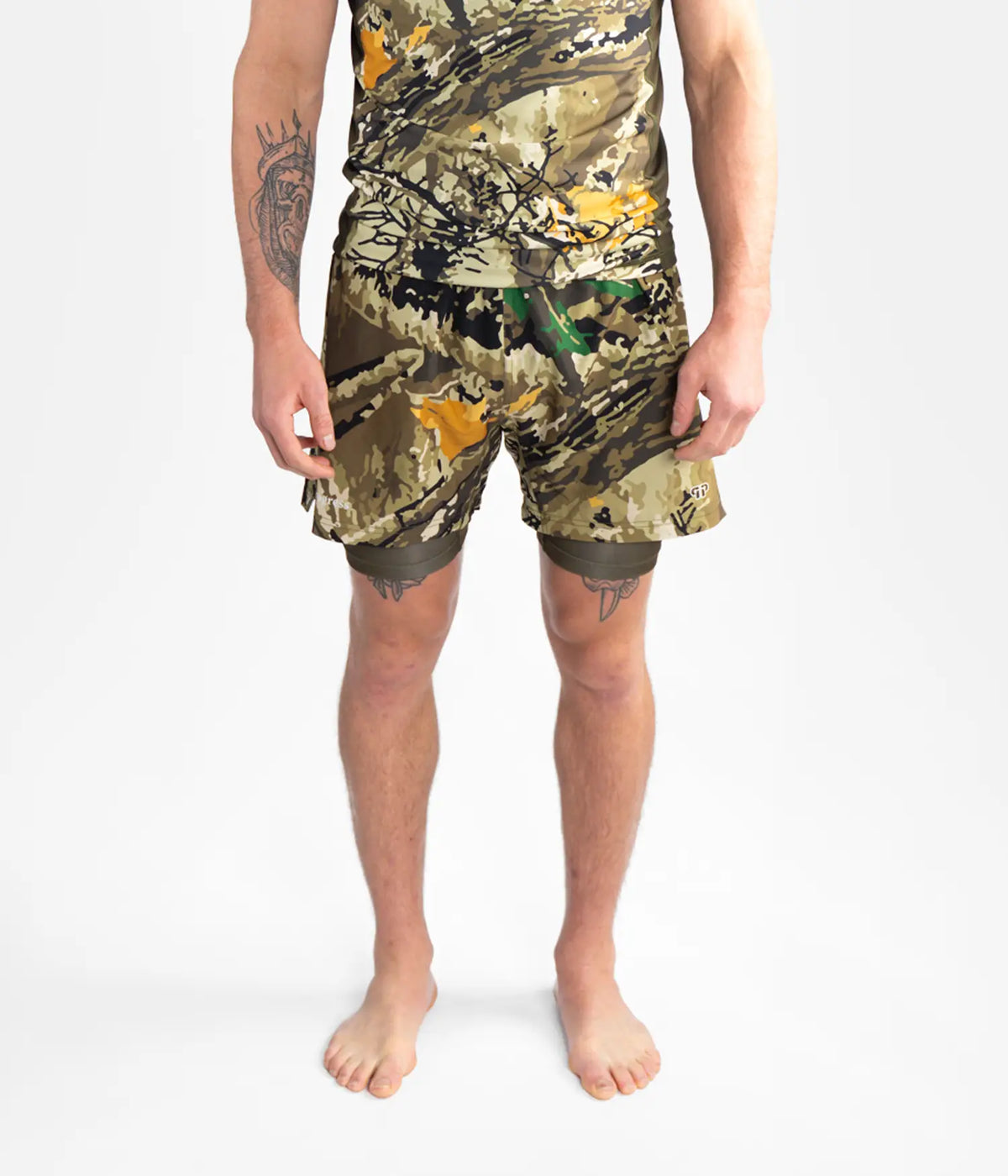 Woodland Camo Hybrid Shorts