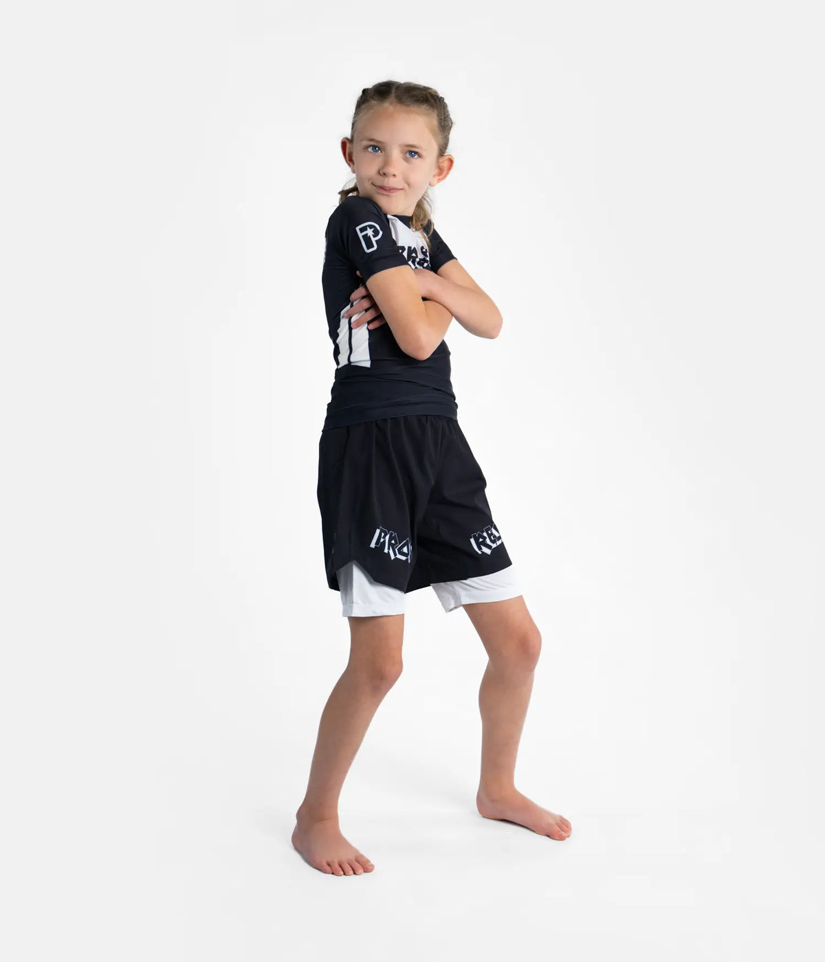 Kids Bengal Hybrid Shorts - Black