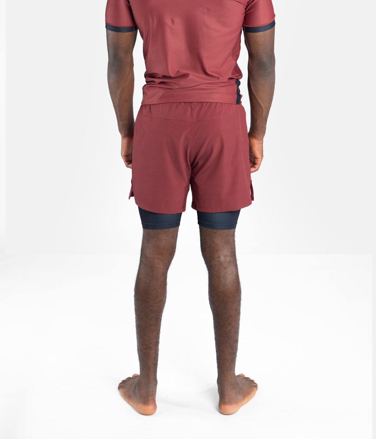 Academy + Hybrid Shorts - Maroon &amp; Black