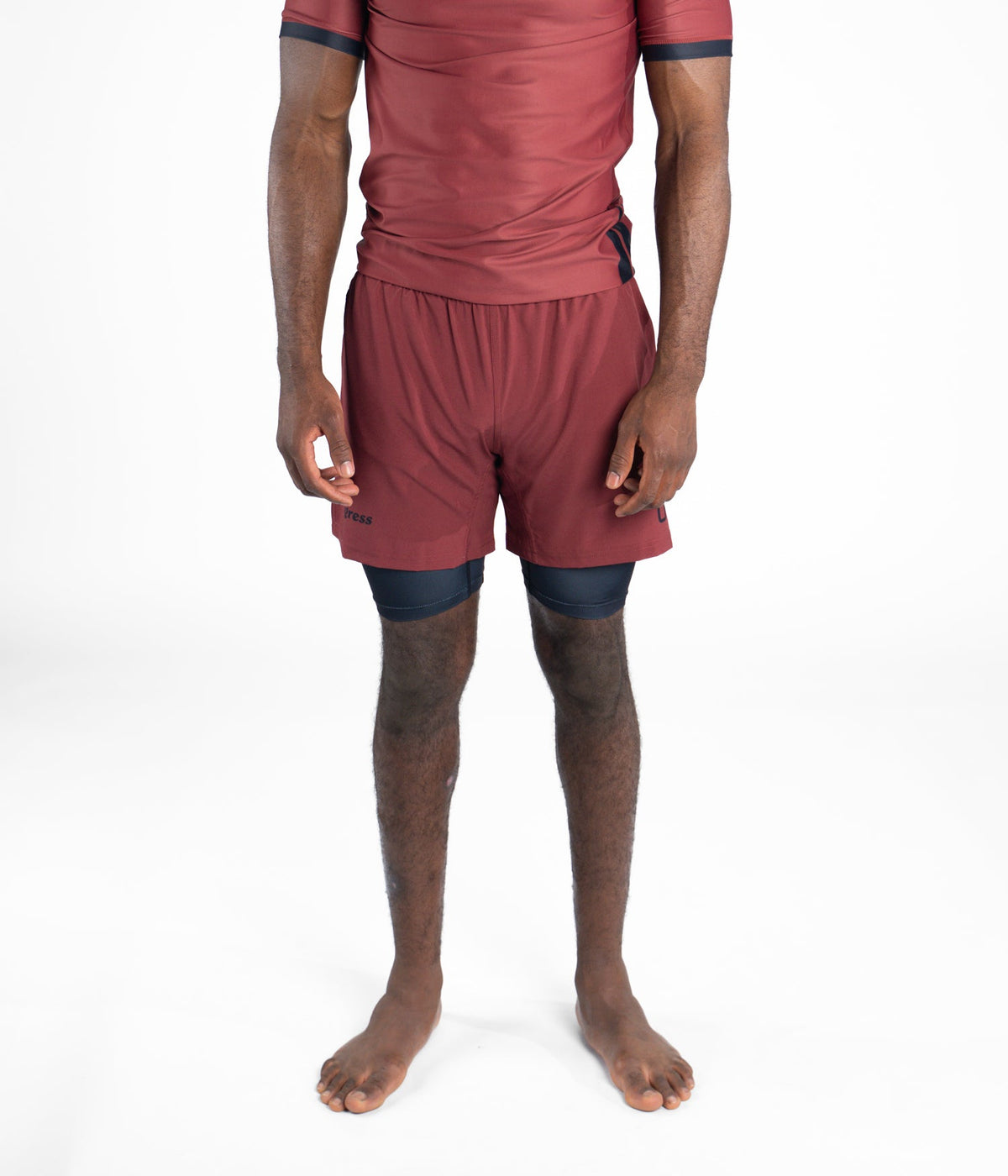 Academy + Hybrid Shorts - Maroon &amp; Black