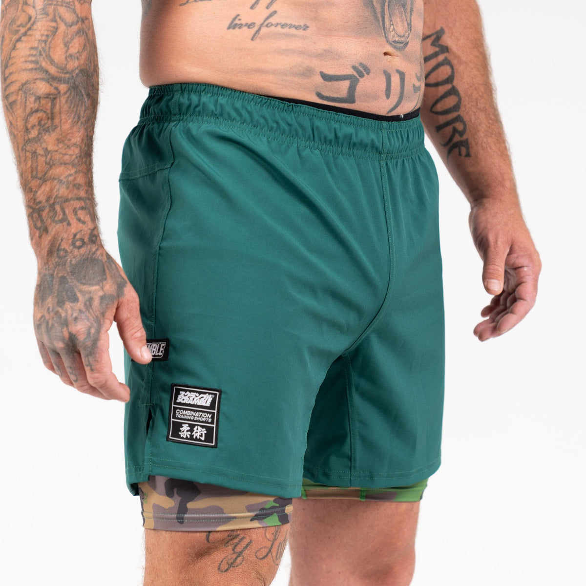 Combination Shorts - Green&amp;Camo
